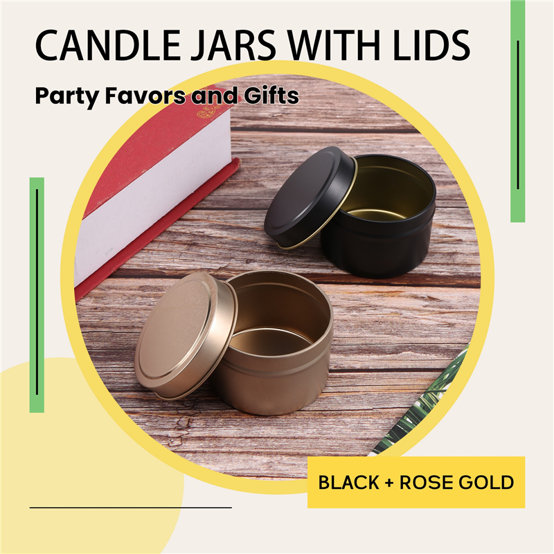 Metal Tin Lid 4Oz - -A12R 24 Pack Candle Tin Cans
