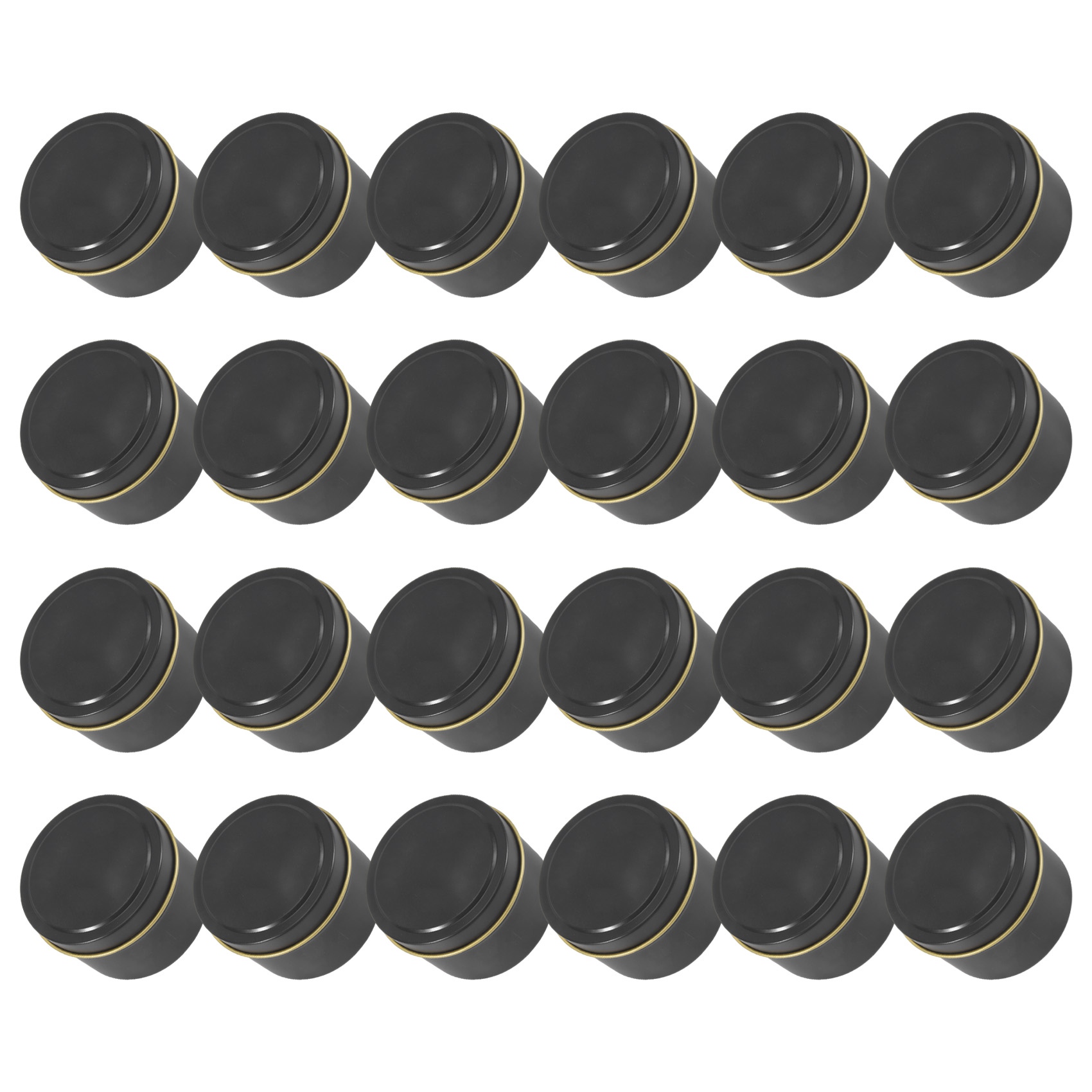 Black Tin Candle - BHBL Candle Tins, 24 Piece, 4