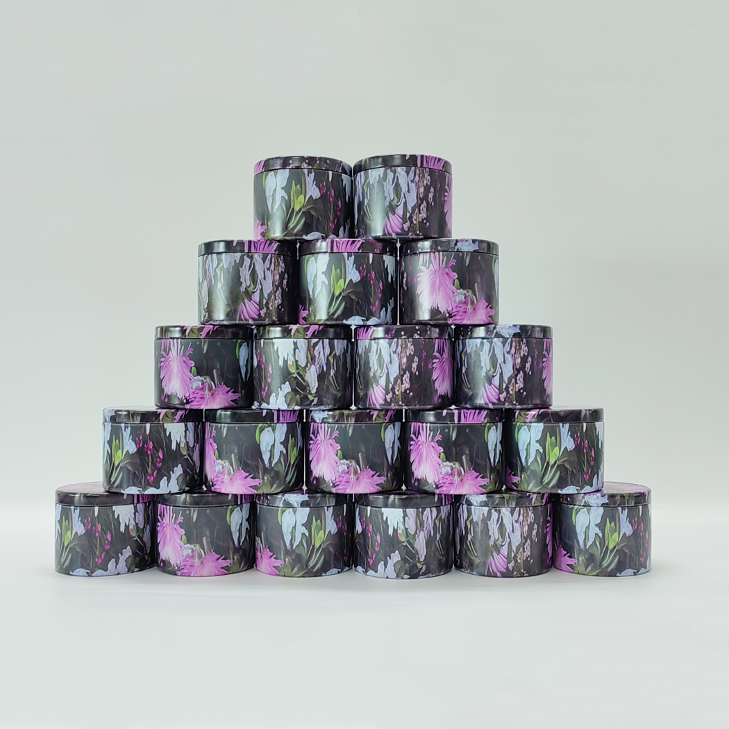 20Pcs 4oz Floral Luxury Round  - Metal Tin Lid 4Oz ulasan dan harga