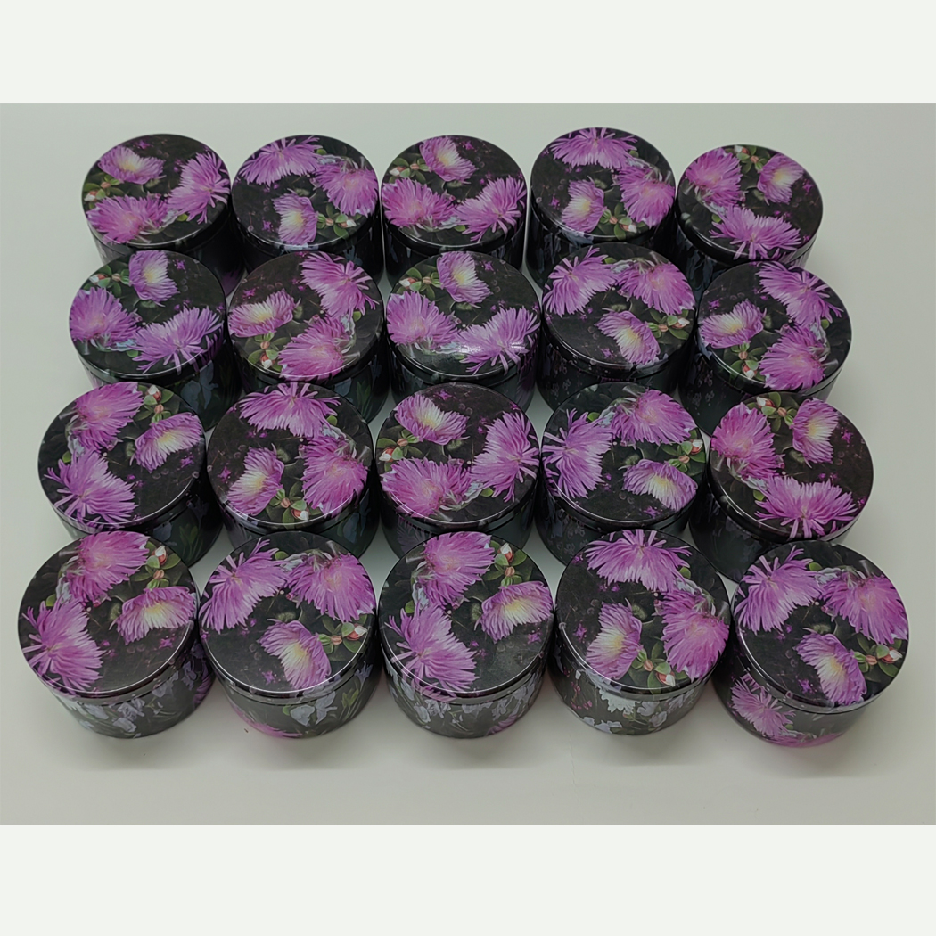 20Pcs 4oz Floral Luxury Round  - Metal Tin Lid 4Oz ulasan dan harga