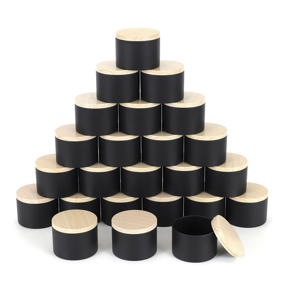 24pcs 4oz Black Candle Jars ,R - Metal Tin Lid 4Oz ulasan dan harga
