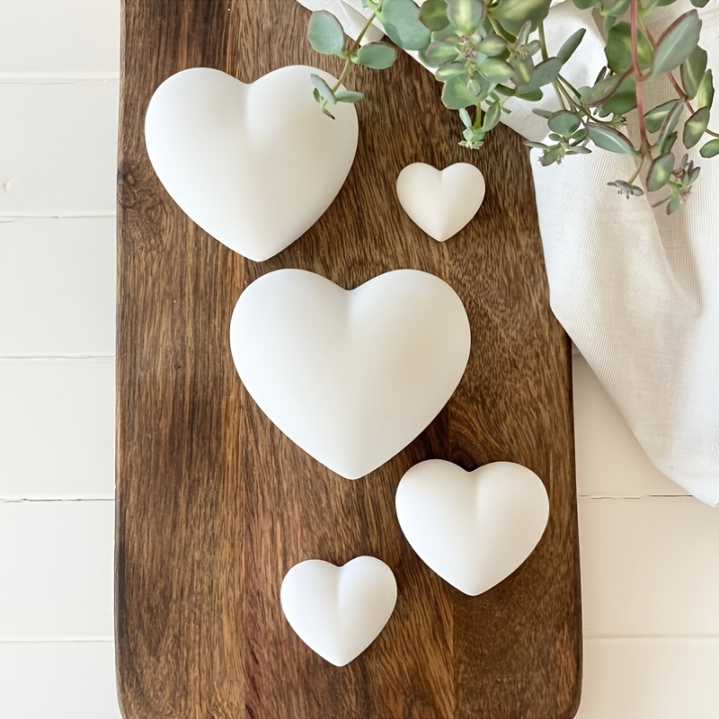 5pcs Heart-Shaped Gypsum Candl - Candle Souvenir ulasan dan harga