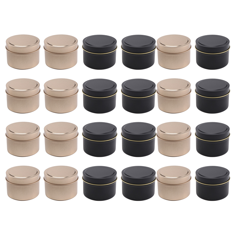 -A12R 24 Pack Candle Tin Cans  - Metal Tin Lid 4Oz ulasan dan harga