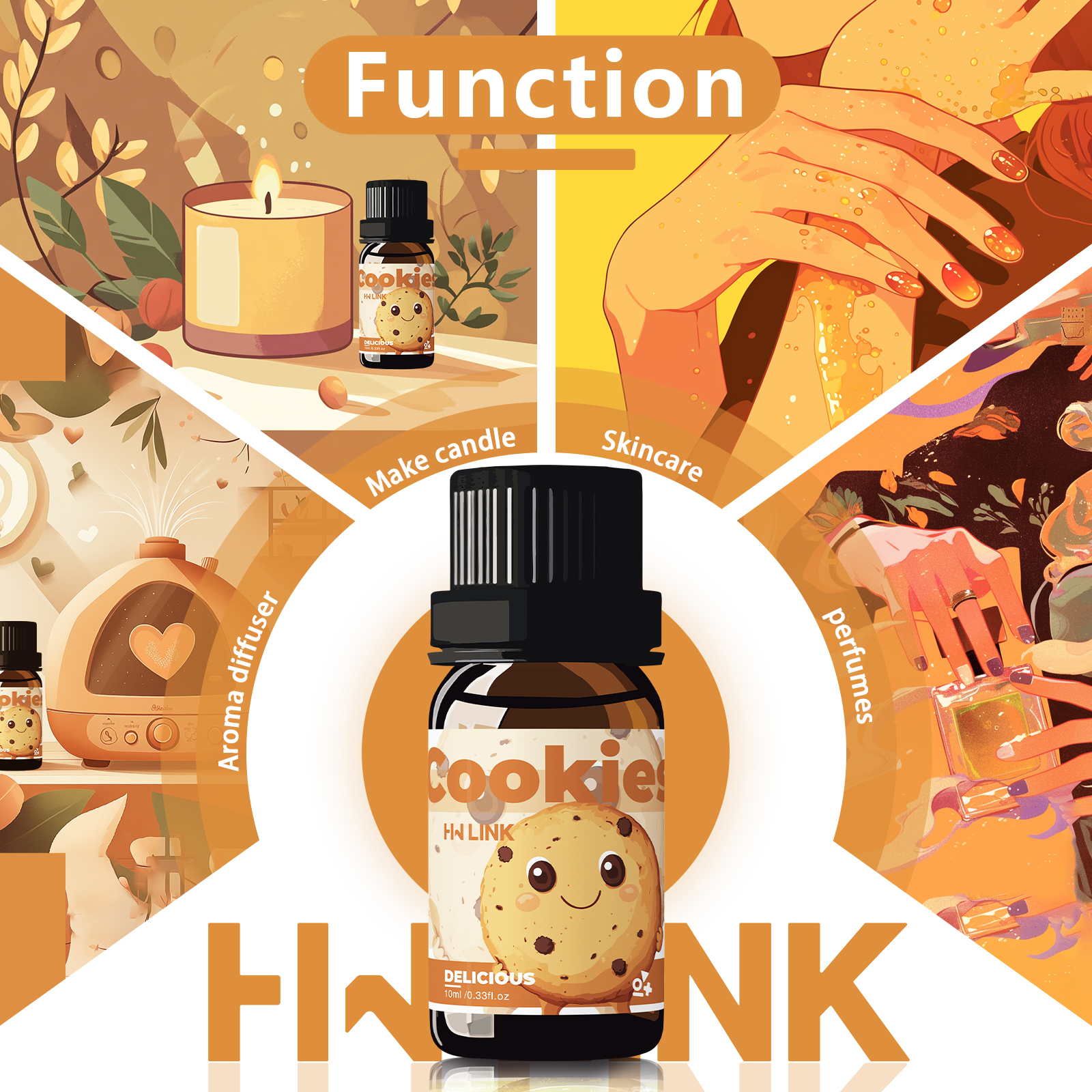 10ml Cookies Essential Oils Pe - Candle Souvenir ulasan dan harga