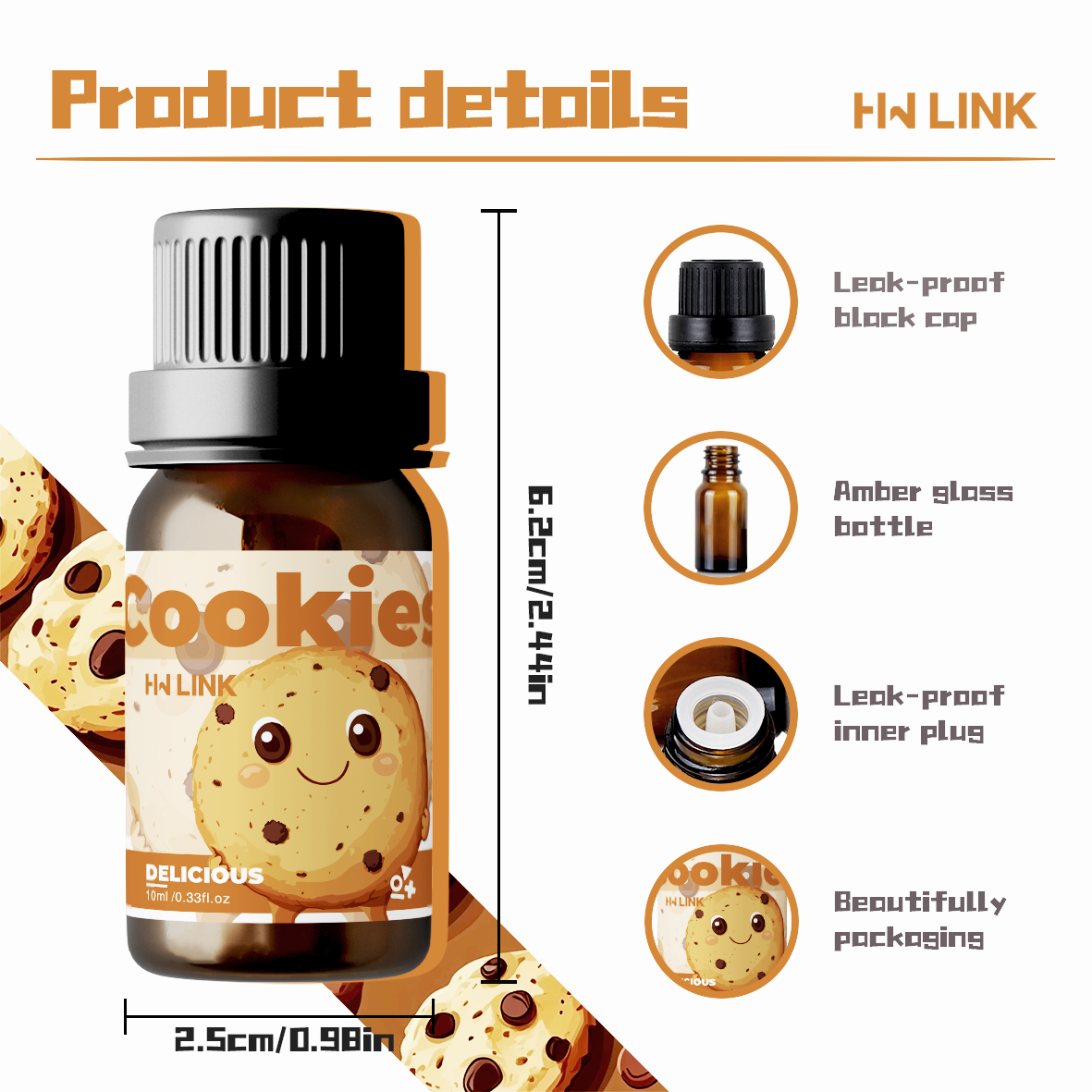 10ml Cookies Essential Oils Pe - Candle Souvenir ulasan dan harga