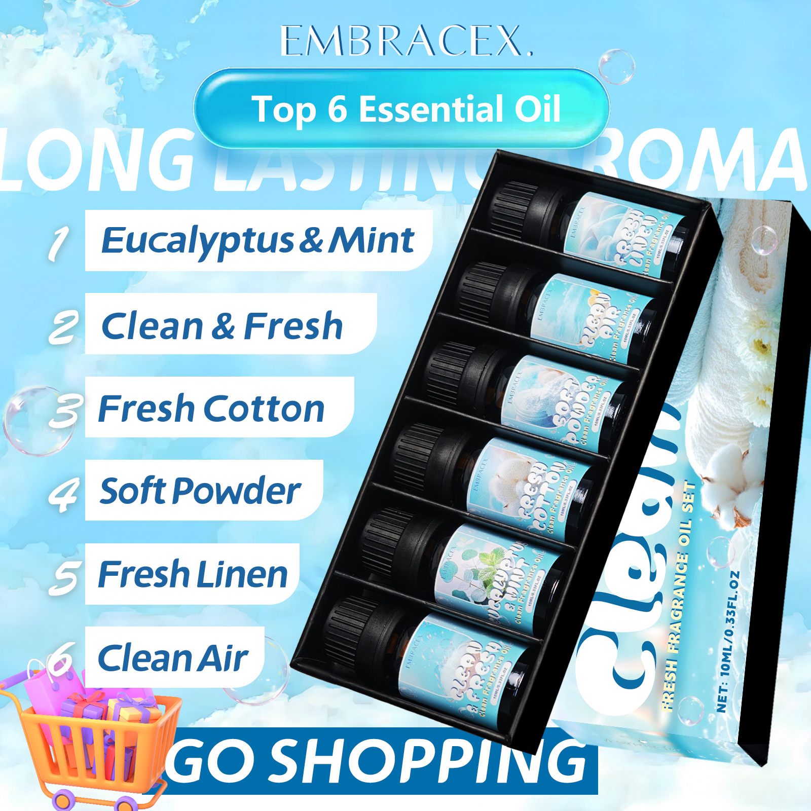 10ml Clean Air Essential Oil L - Candle Souvenir ulasan dan harga