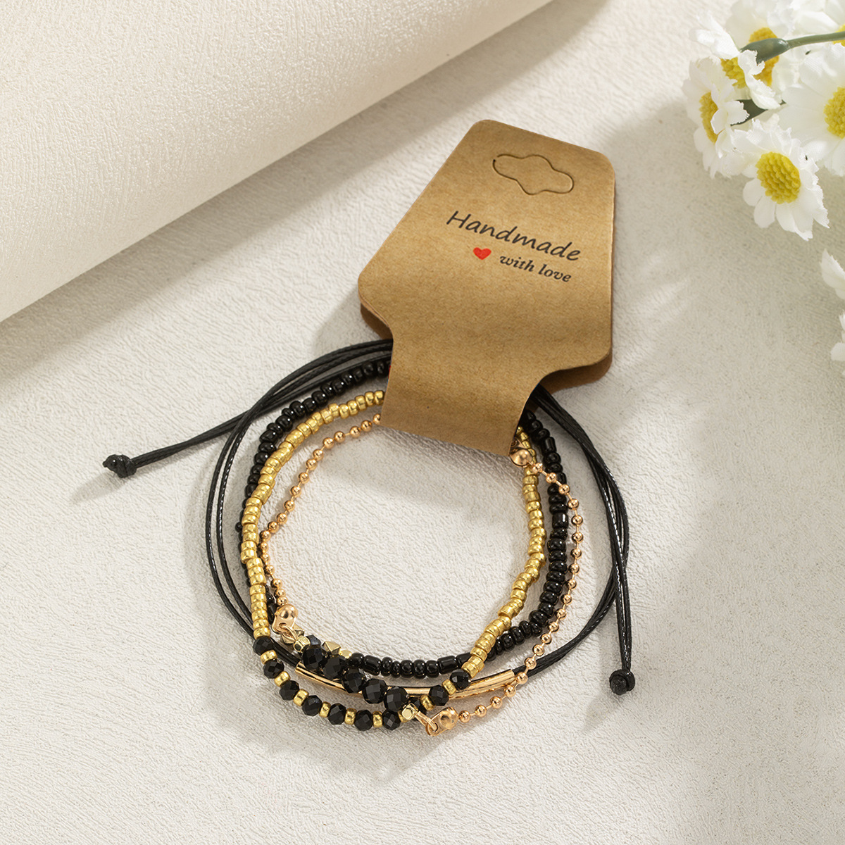 Handmade Black Glass Stone Bra - Black Tin Candle ulasan dan harga