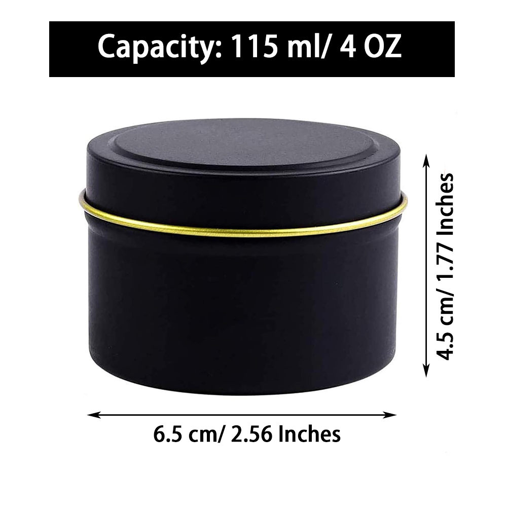 4 OZ Candle Tins 24 Pcs Empty  - Metal Tin Lid 4Oz ulasan dan harga