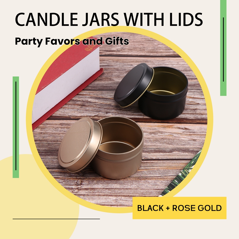 24 Pack Candle Tin Cans with L - Metal Tin Lid 4Oz ulasan dan harga