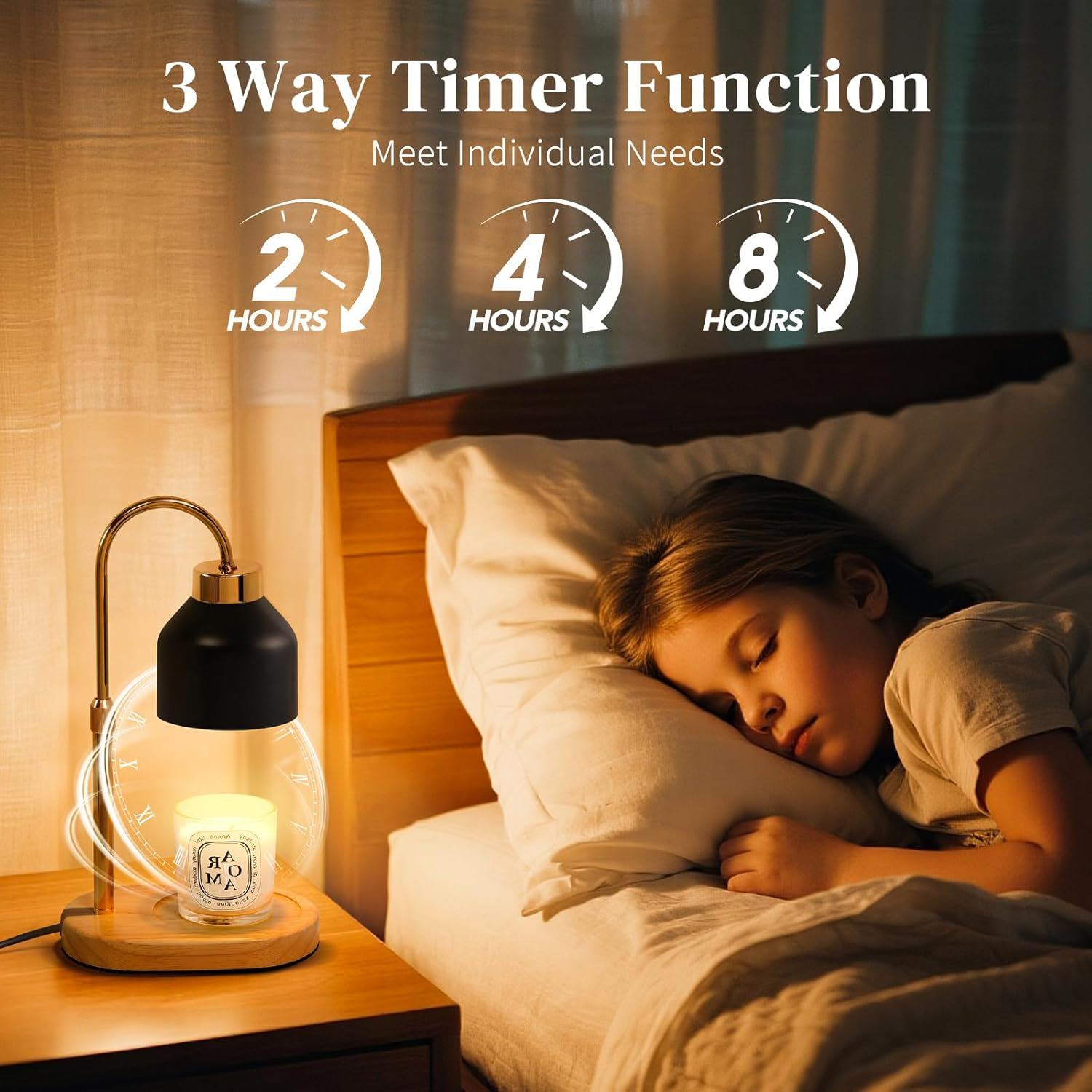 Black Candle Warmer Lamp with  - Candle Souvenir ulasan dan harga