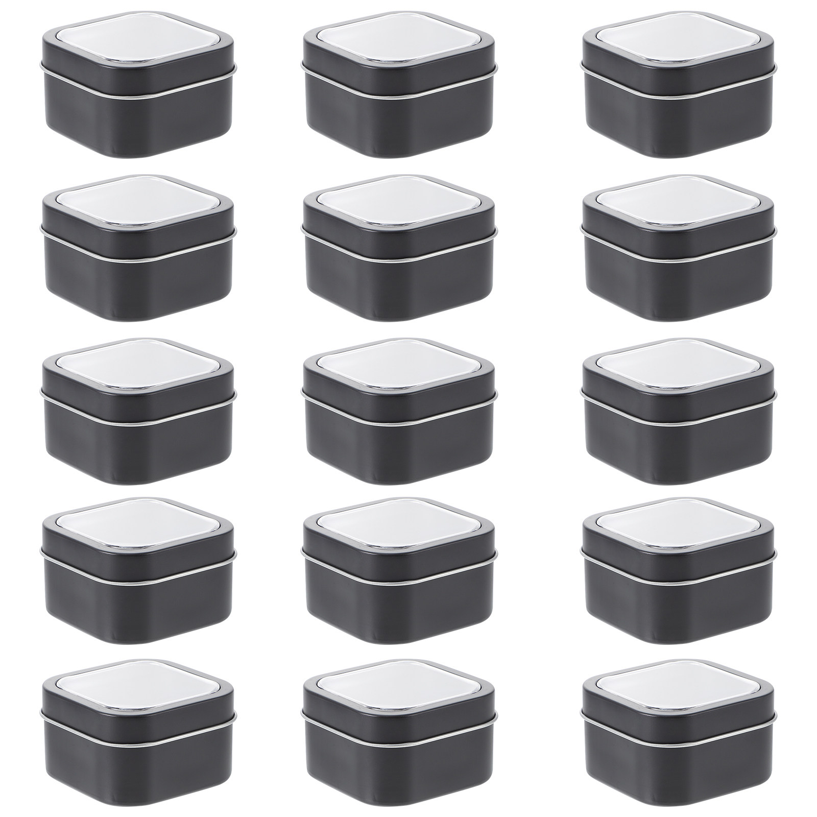 15Pcs Gift Packaging Boxes Squ - Metal Tin Lid 4Oz ulasan dan harga