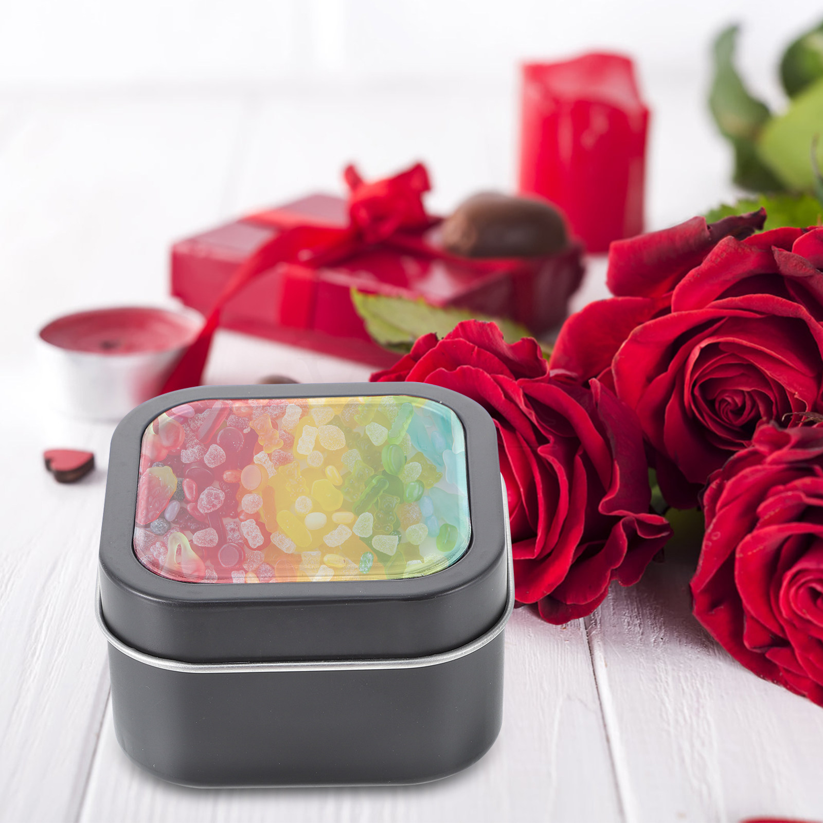 15Pcs Gift Packaging Boxes Squ - Metal Tin Lid 4Oz ulasan dan harga