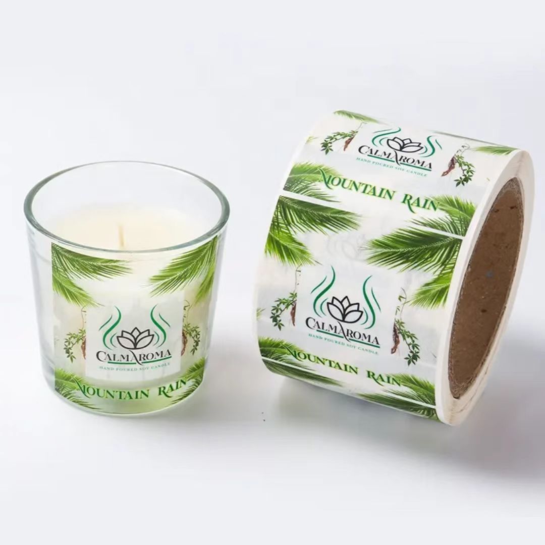 Custom self-adhesive wax seal  - Black Tin Candle ulasan dan harga