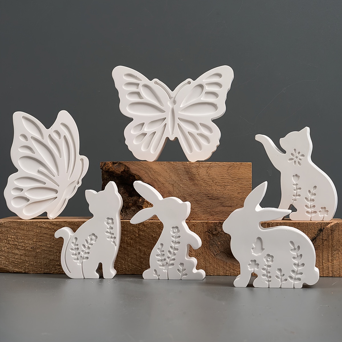 6pcs - 3D Rabbit and Kitten Si - Candle Souvenir ulasan dan harga