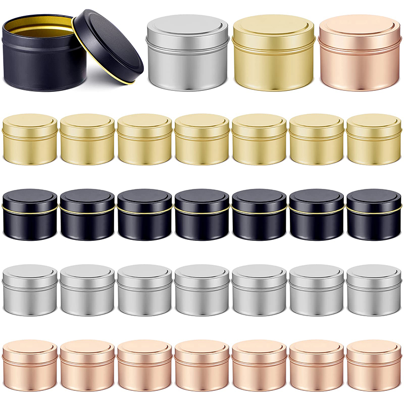 120ML/4OZ Candle Jars Empty Ca - Metal Tin Lid 4Oz ulasan dan harga
