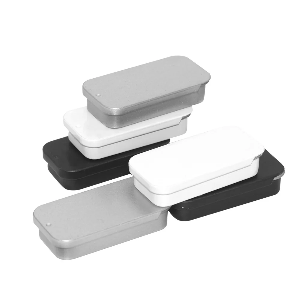 500pcs 50x25x11mm Metal Boxes  - Black Tin Candle ulasan dan harga