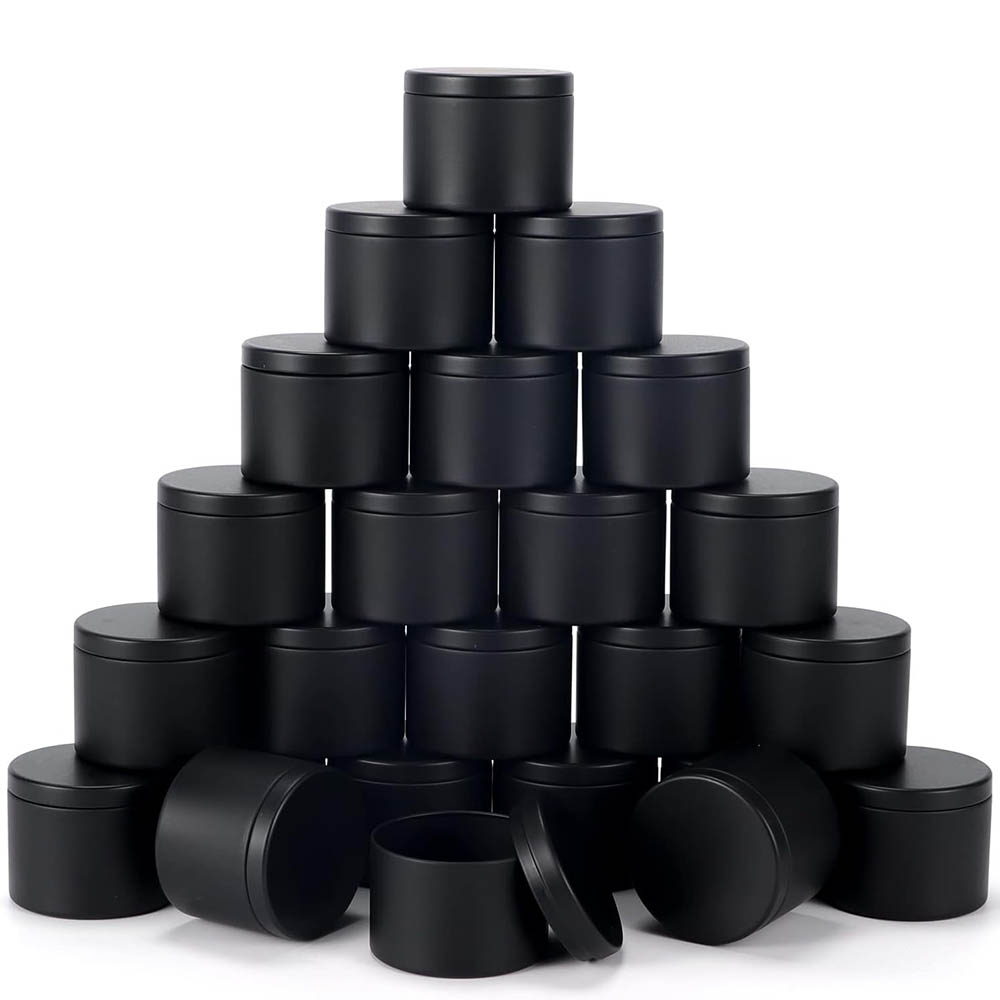 4Oz Black Candle Tins,Candle J - Metal Tin Lid 4Oz ulasan dan harga
