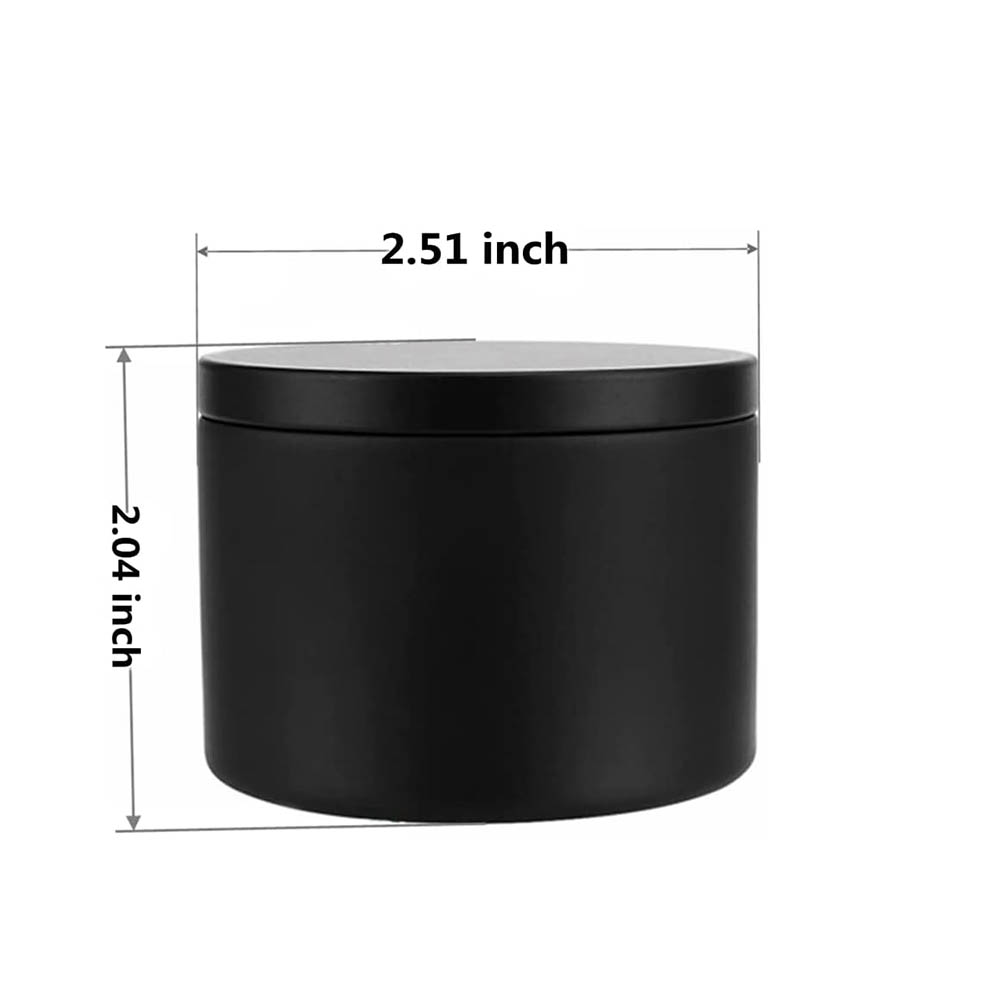 4Oz Black Candle Tins,Candle J - Metal Tin Lid 4Oz ulasan dan harga